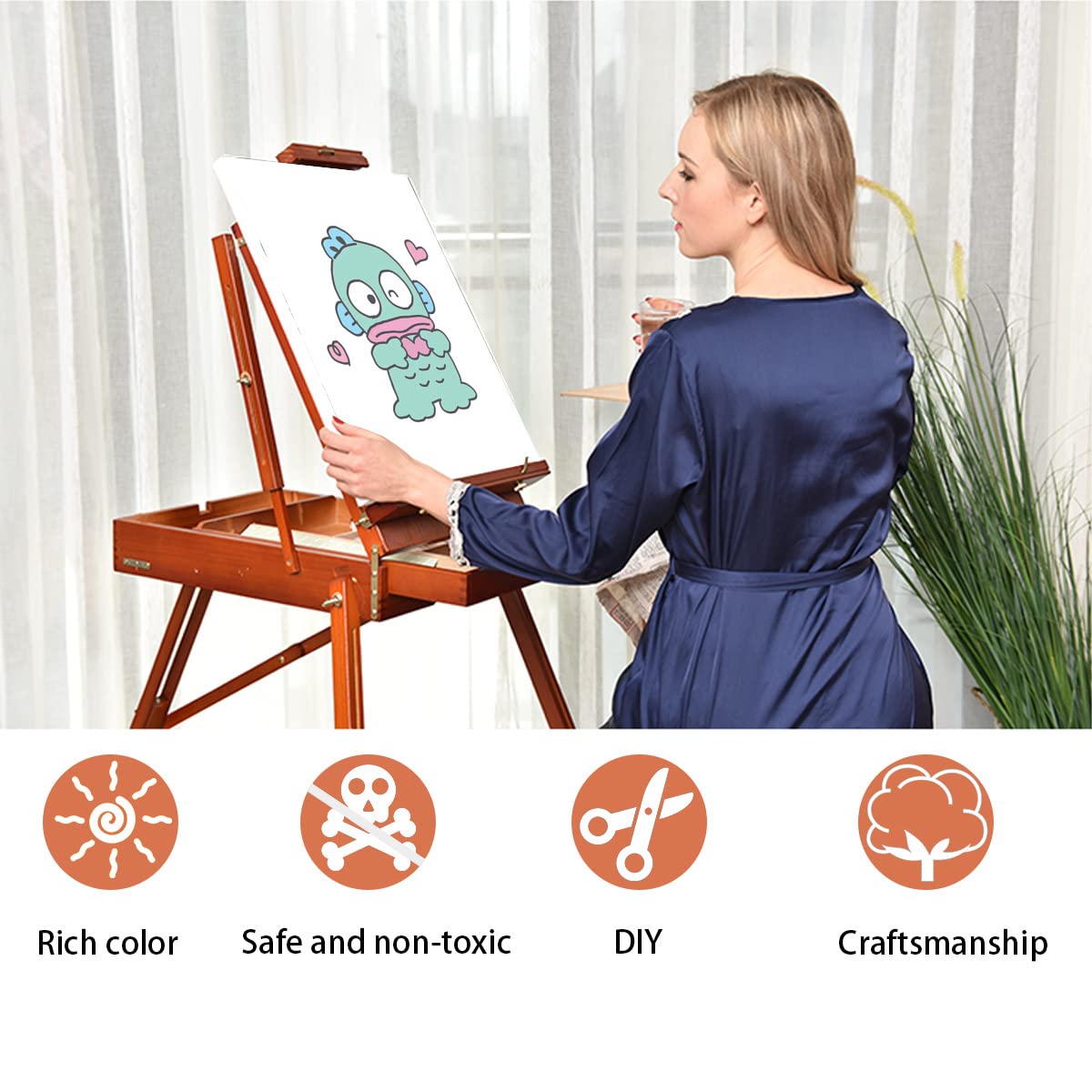 Amazon.co.jp: ハンギョドン 数字油絵 デジタル油絵 キャンバス 油絵